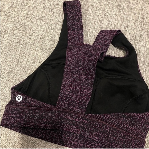 Lululemon Fast and Free Bra (Nulux) in Salt Dark Mystic Black - Picture 3 of 3